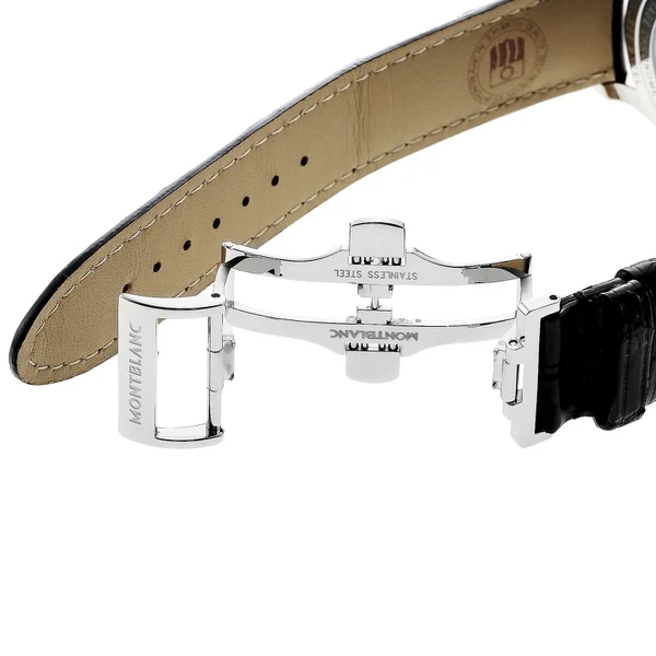 MONTBLANC 114872 Heritage Chronometrie Silver Timepiece with 2 Year Warranty, Elegant Design and Precision Craftsmanship - Image 6