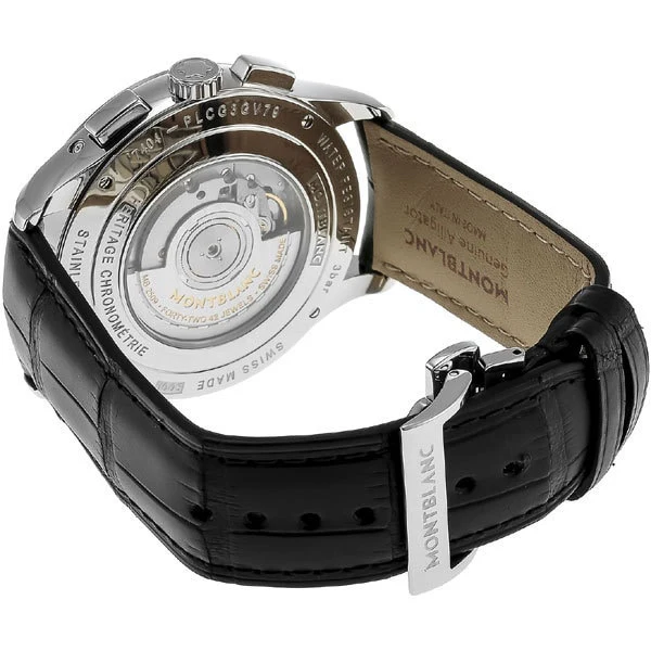 MONTBLANC 114875 Heritage Chronometrie Silver Watch with 2 Year Warranty, Elegant Design, Precision Craftsmanship, and Timeless Style - Image 4