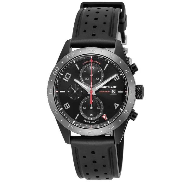 MONTBLANC 116101 Men's Luxury Watch with Rubber Strap Water Resistant Automatic Movement and 2 Year Warranty