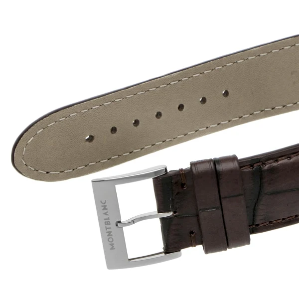 MONTBLANC 117577 Luxury Men's Alligator Leather Belt with 2 Year Warranty and Timeless Style for Effortless Elegance - Image 7