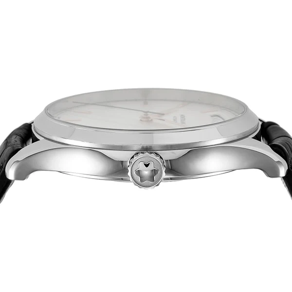 MONTBLANC 118224 Heritage Chronometrie Day Date Men's Watch with Alligator Strap and 2 Year Warranty for Timeless Style and Precision - Image 4