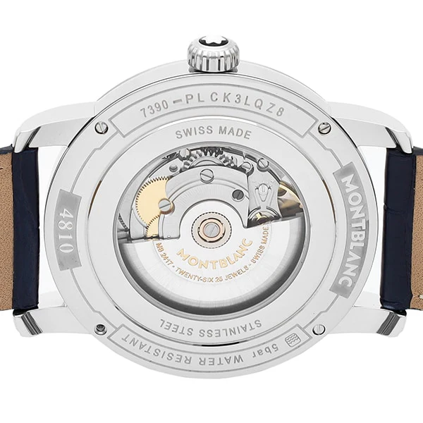 MONTBLANC 119960 Men's Watch with Luxurious Alligator Strap, Water Resistant Design, 2 Year Warranty for Lasting Quality - Image 6