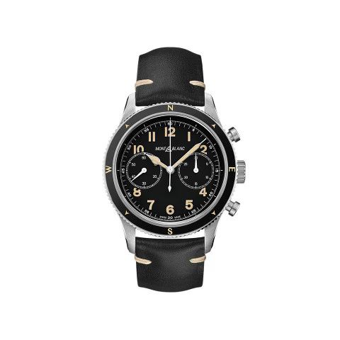 Montblanc 126915 1858 Black Watch with 2 Year Warranty, Elegant Design, Swiss Craftsmanship, and Timeless Style