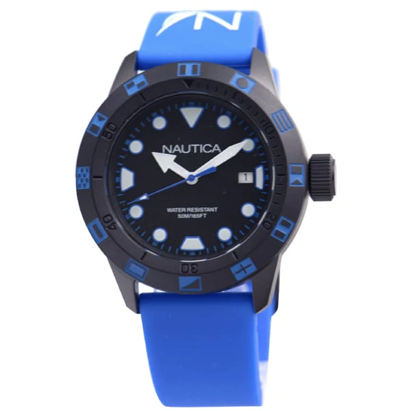 NAUTICA NAI10080G Stylish Analog Watch Water Resistant Stainless Steel Case Date Display Comfortable Leather Strap - Image 3