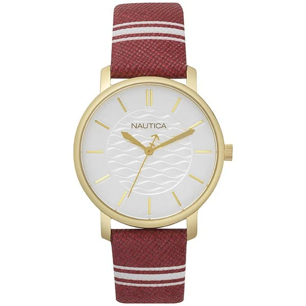 NAUTICA NAPCGS003 Coral Gables Women's Leather Band Watch Stylish Design Water Resistant Elegant Timepiece - Image 3