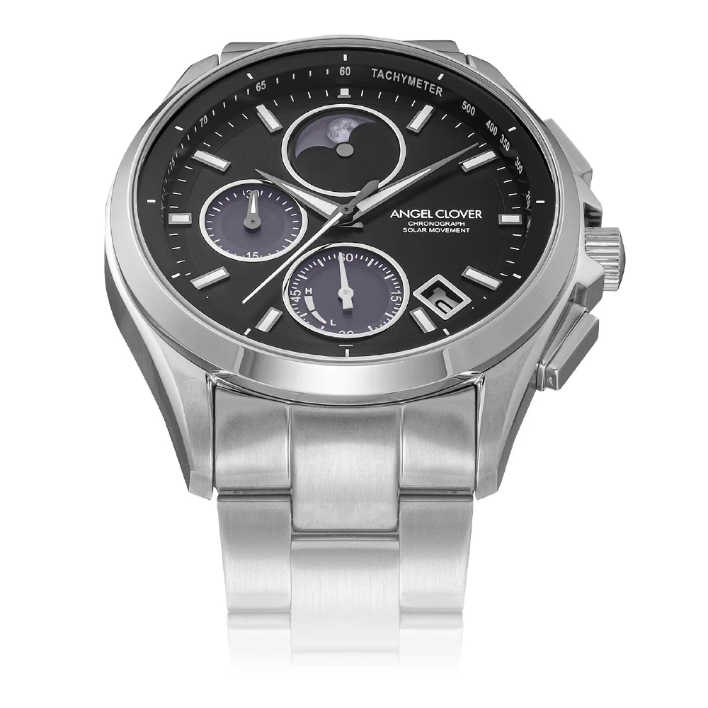 NLUS41SS-ELT Luce Solar Silver Watch Eco-Friendly Solar Power 1-Year Warranty Stylish Design Water Resistant - Image 3