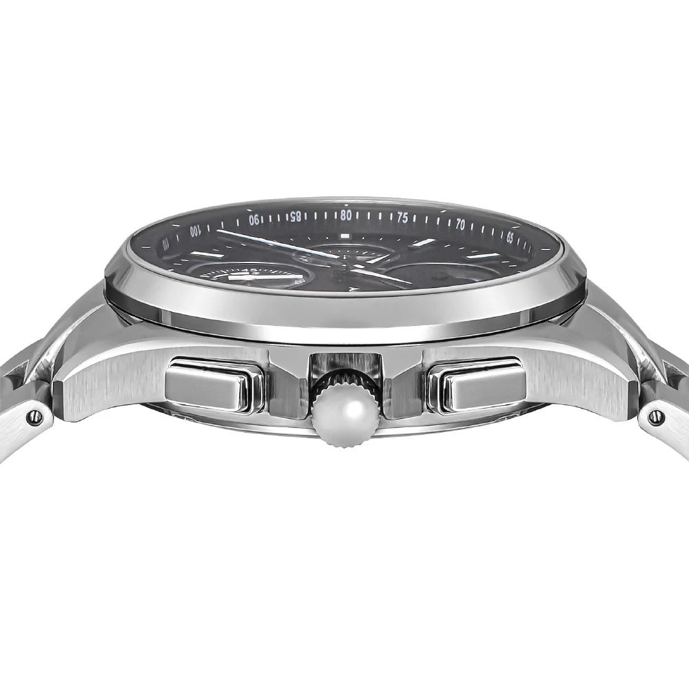 NLUS41SS-ELT Luce Solar Silver Watch Eco-Friendly Solar Power 1-Year Warranty Stylish Design Water Resistant - Image 4