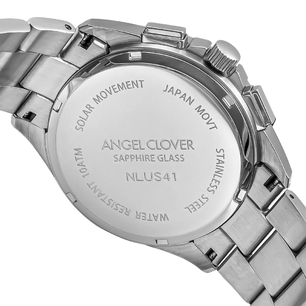 NLUS41SS-ELT Luce Solar Silver Watch Eco-Friendly Solar Power 1-Year Warranty Stylish Design Water Resistant - Image 5