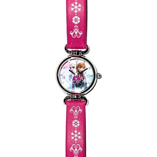 No Brand DY105FLPK Disney Character Watch 27mm Frozen Anna and Elsa Water Resistant Stylish Design Kids Friendly
