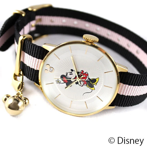 No Brand DY302PKL Disney Minnie Mouse Character Watch Adjustable Strap Stylish Design Fun Gift for Kids