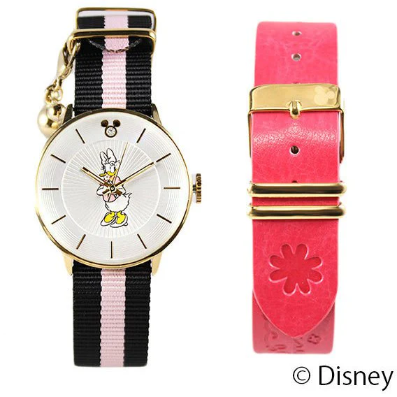 No Brand DY304VPL Disney Character Watch Daisy Belt Set - Stylish Design - Adjustable Strap - Perfect for Kids - Image 3