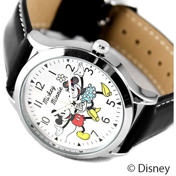 No Brand DY404MMSV Disney Character Watch Mickey & Minnie Charm Stylish Design Quartz Movement Adjustable Strap - Image 5