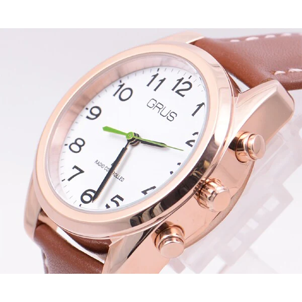 No Brand GRS003-04 Voice-Controlled Atomic Watch with Backlight Water Resistant Stylish Design - Image 5