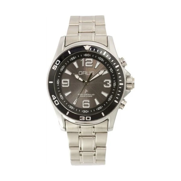 No Brand GRS004-02 Voice-Activated Solar Powered Men's Watch Stylish Design Water Resistant Durable Build