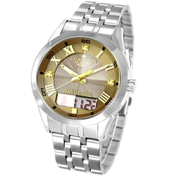 No Brand JH-070GD Dual Time Automatic Movement Hand-Winding Elegant Design Water Resistant - Image 3
