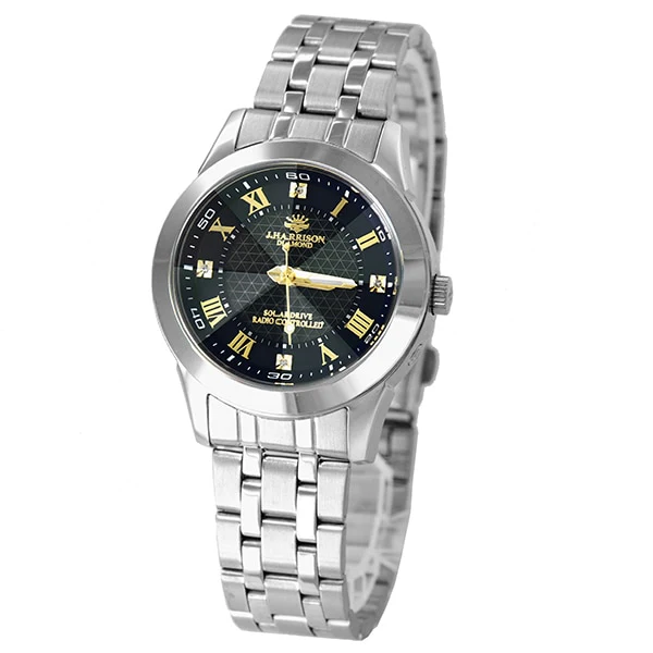 No Brand JH-082A-LGB Solar Powered Radio Controlled Watch Eco-Friendly Design Water Resistant Stylish Look