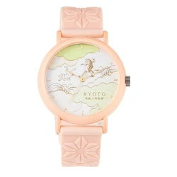 No Brand KAORU002CS Unisex Silicone Band Watch - Unique Animal Design - Cherry Blossom Accent - Lightweight and Durable - Image 3