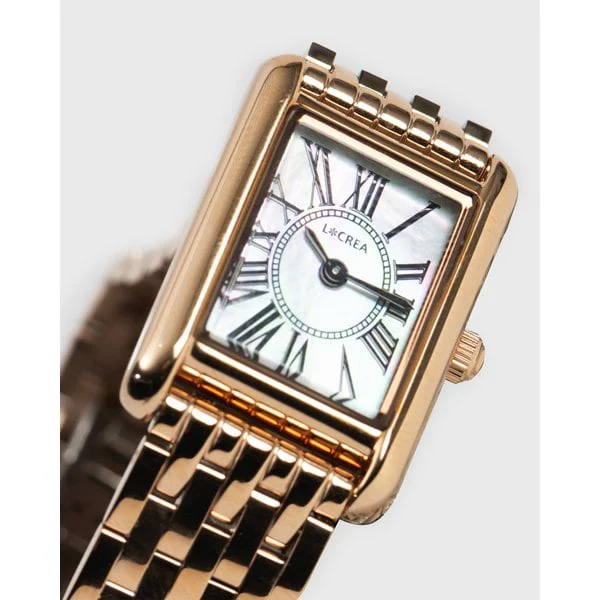 No Brand LC2101-PG7L Solar Powered Battery-Free Watch Elegant Yellow Gold Stylish Design Durable Build