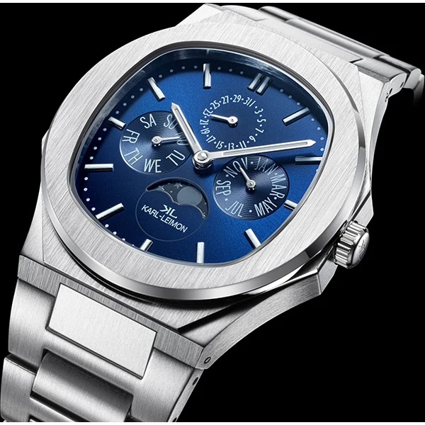 No Brand M1BL01 Stylish Design Water Resistant Quartz Movement Adjustable Strap Elegant Timepiece - Image 5