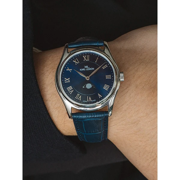 No Brand S2BL01 Stylish Analog Design Water Resistant Durable Stainless Steel Band Elegant Minimalist Look - Image 4