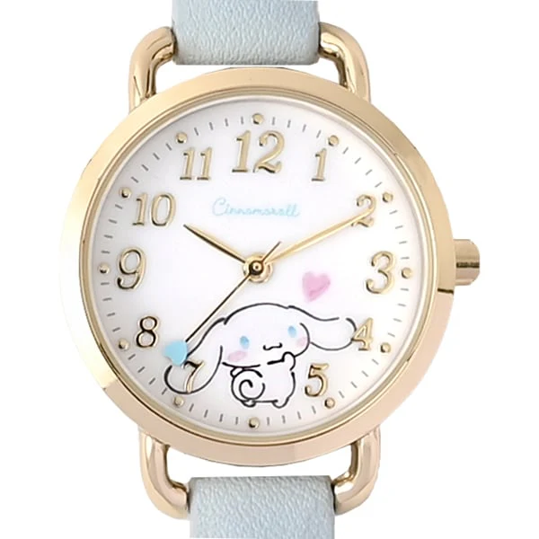 No Brand SNR001-2 Heart Hand Watch Stylish Design Cute Cinnamon Roll Character Durable Quartz Movement