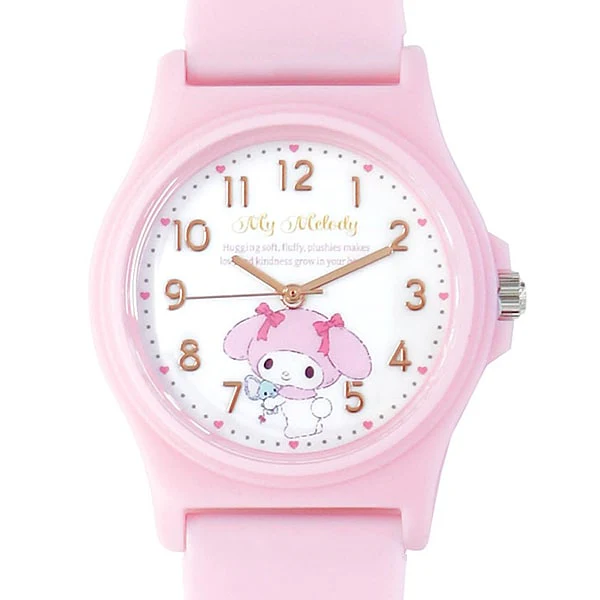 No Brand SNR002-4 My Melody Pastel PVC Watch Stylish Design Water Resistant Cute Character