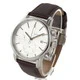No Brand STG021S1 Men's Leather Strap Chronograph Watch Black Water Resistant Stylish Design - Image 2