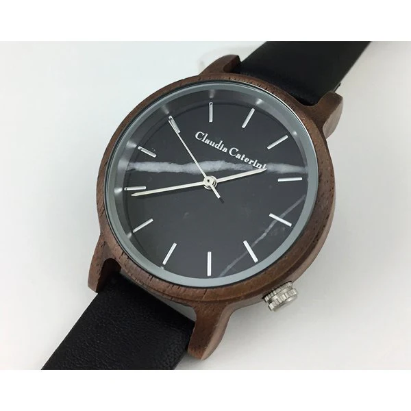 No Brand YB-CC-A120-BKW Stylish Design Water Resistant Quartz Movement Adjustable Strap