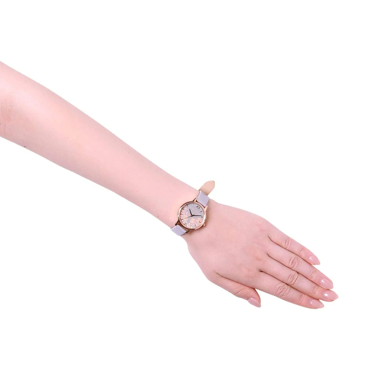 OLIVIA BURTON Lace Detail OB16MV58 Rose Gold Women's Watch - Image 4