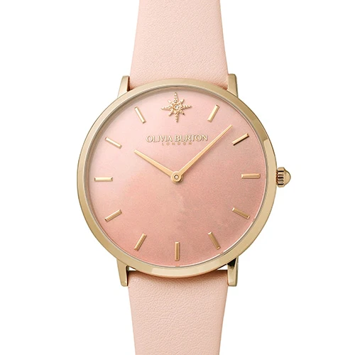 OLIVIA BURTON OB24000069 Celestial 40mm Leather Band Elegant Design Water Resistant 2-Year Warranty
