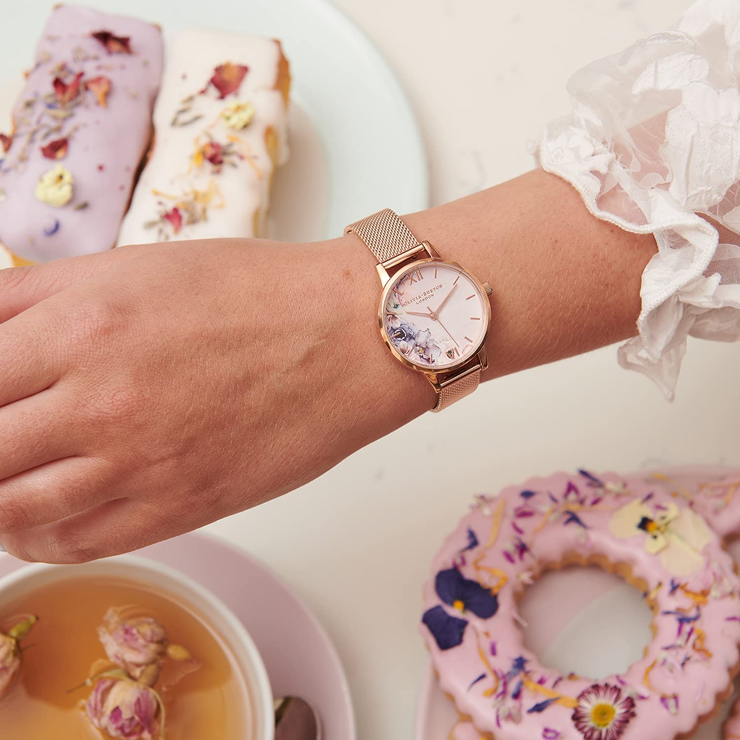 OLIVIA BURTON Watercolour Florals OB16PP39 Women's Watch - Image 6