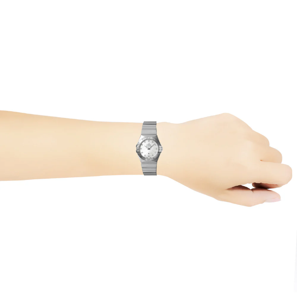 OMEGA 123.10.27.60.55.003 Elegant Constellation Quartz 27MM Swiss Made Stainless Steel Women's Watch - Image 5