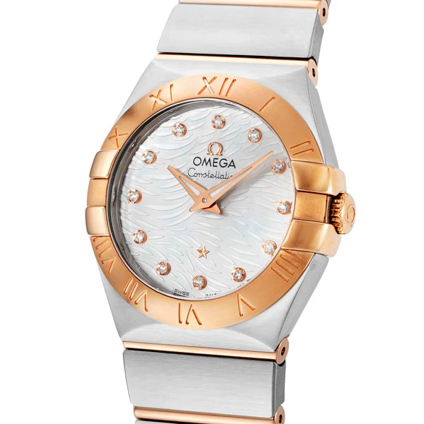 OMEGA 123.20.27.60.55.007 Constellation Quartz 27mm Ladies' Metal Bracelet Swiss Luxury Watch with 5 Year Warranty - Image 2