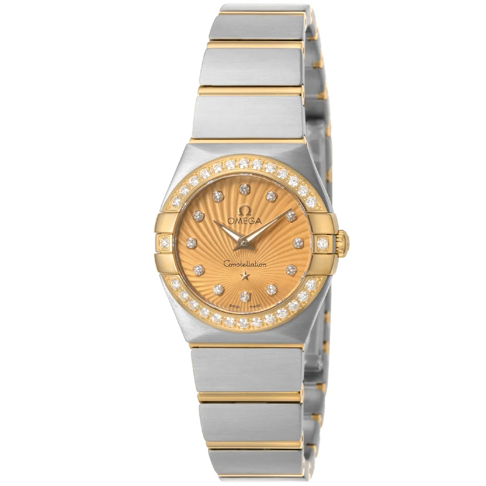 OMEGA 123.25.24.60.58.001 Elegant Constellation Quartz 24MM Stunning Silver Dial Classic Stainless Steel Bracelet