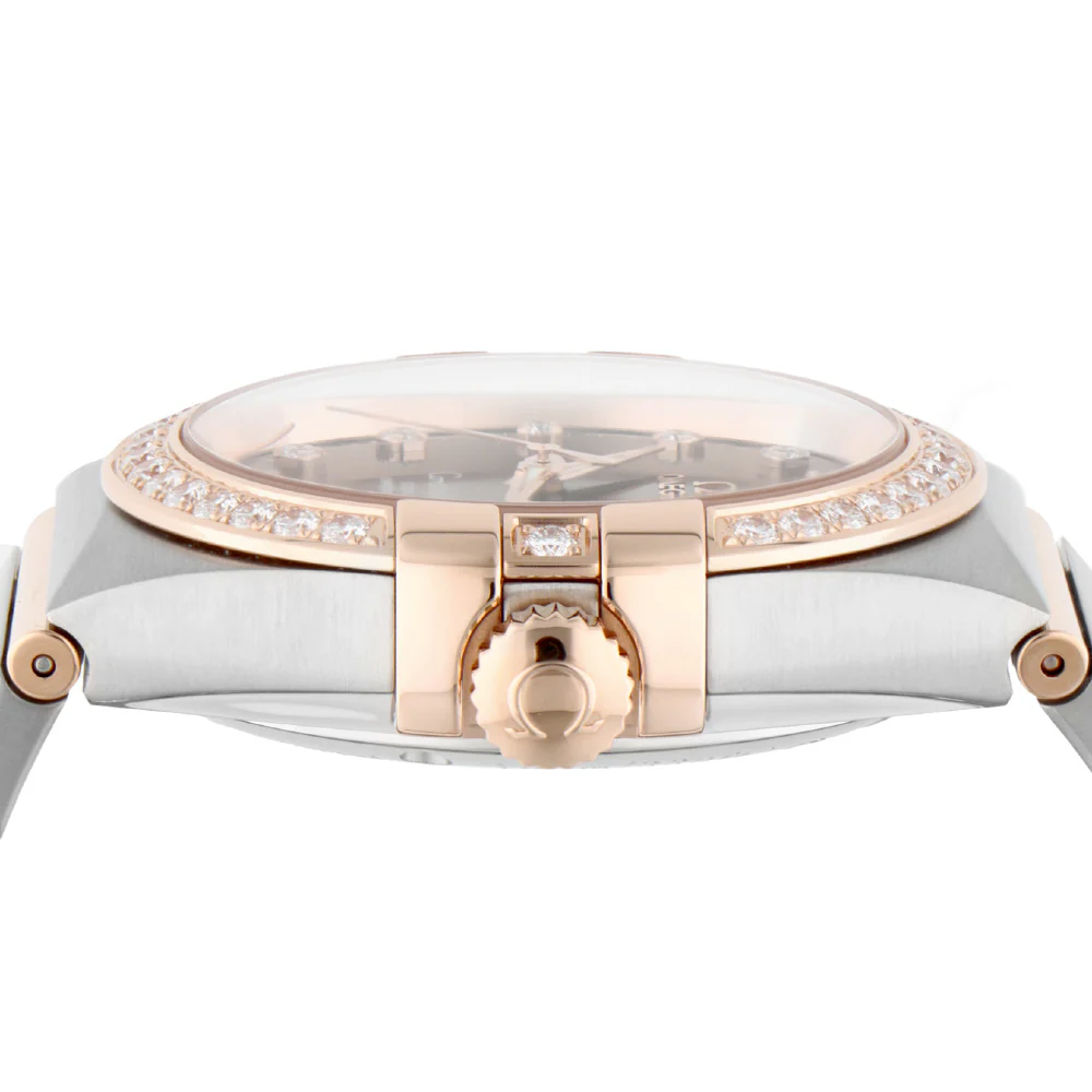 OMEGA 12325382163001 Constellation 5-Year Warranty Brown Leather Strap Swiss Automatic Watch - Image 4