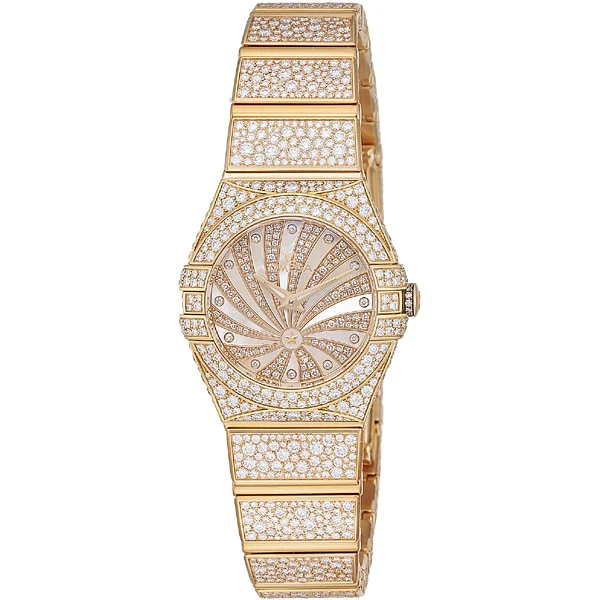 OMEGA 123.55.24.60.55.009 Constellation Quartz Ladies Metal Bracelet Elegant Design 5 Year Warranty