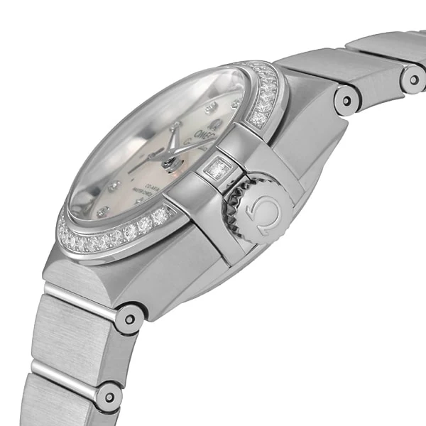 OMEGA 127.15.27.20.55.001 Constellation White Pearl Watch with 5 Year Warranty, Elegant Design and Precision Craftsmanship - Image 2
