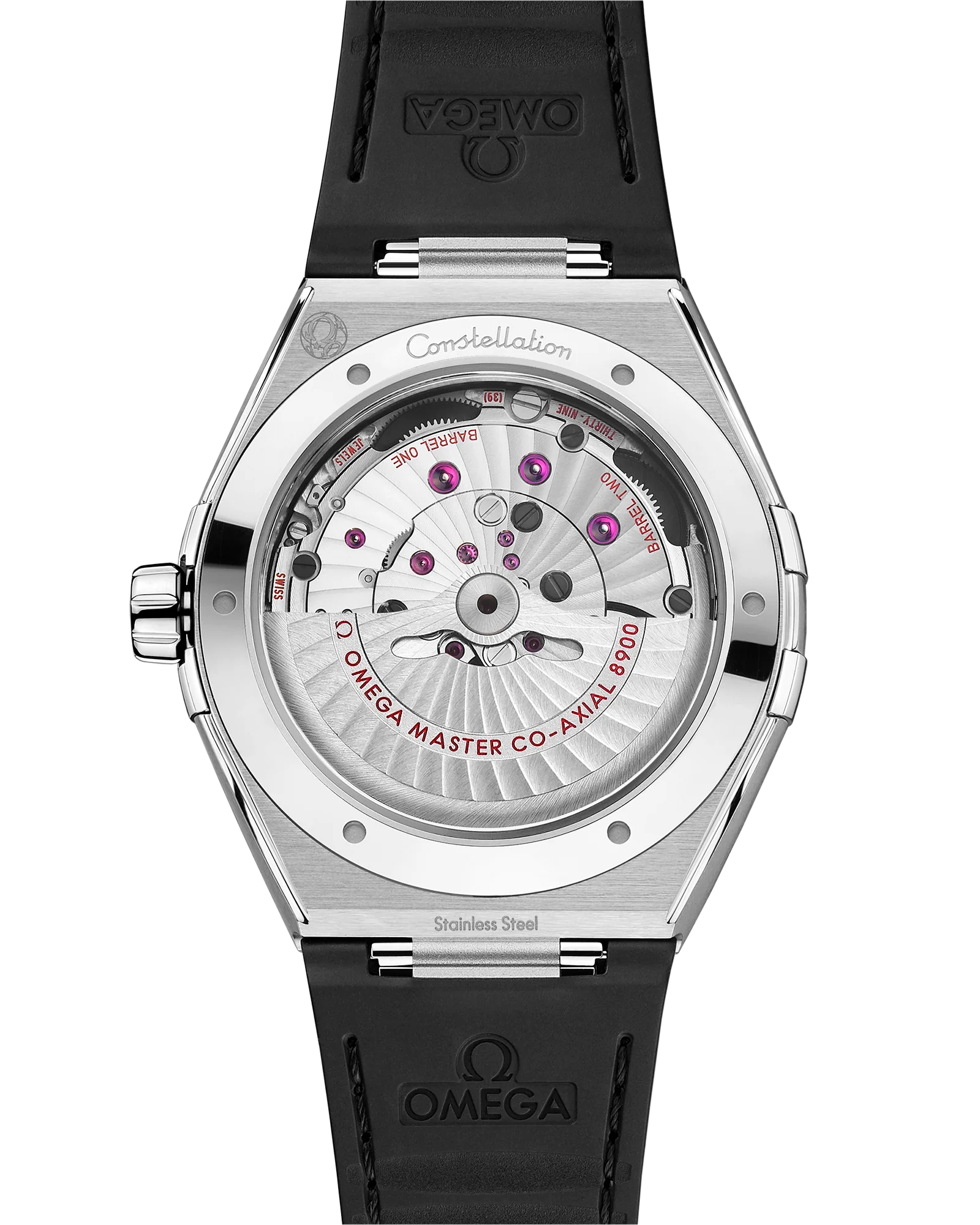 OMEGA 131.12.41.21.06.001 CONSTELLATION 41 mm, steel on rubber strap - Image 2