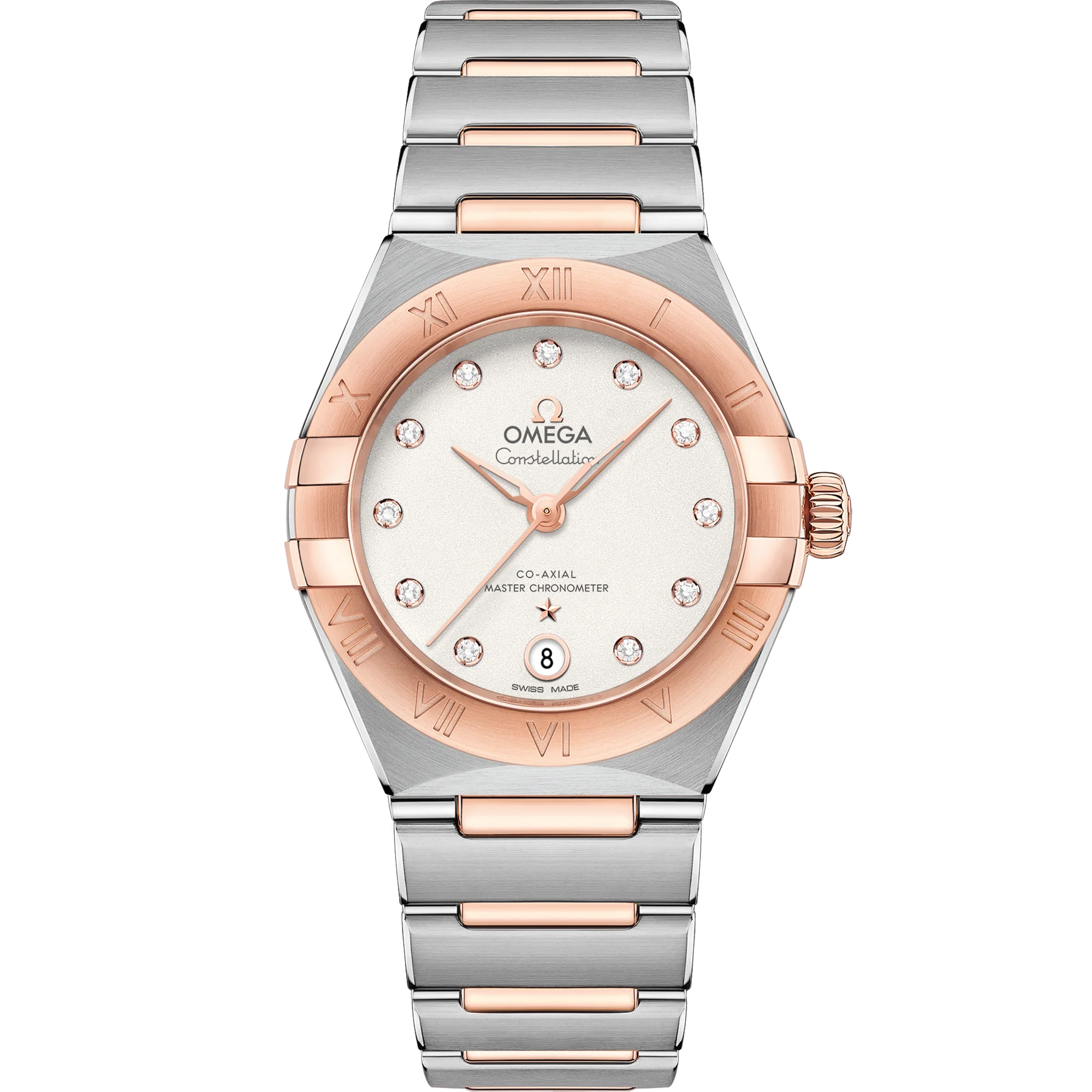 OMEGA 131.20.29.20.52.001 CONSTELLATION 29 mm, steel ‑ Sedna™ gold on steel ‑ Sedna™ g