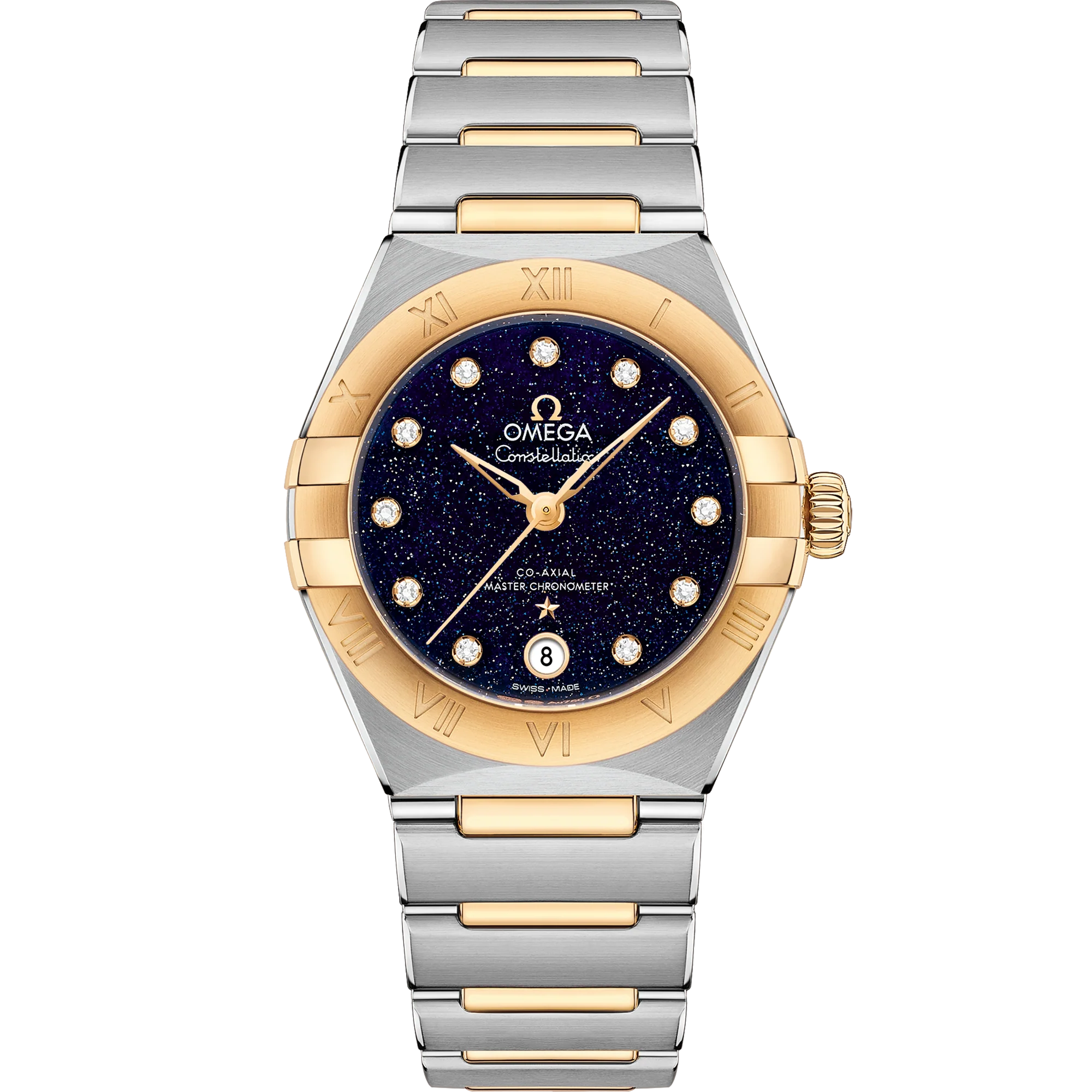 OMEGA 131.20.29.20.53.001 CONSTELLATION 29 mm, steel ‑ yellow gold on steel ‑ yellow g