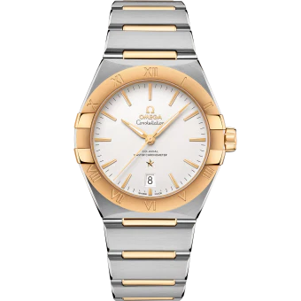 OMEGA 131.20.39.20.02.002 CONSTELLATION 39 mm, steel ‑ yellow gold on steel - Image 4