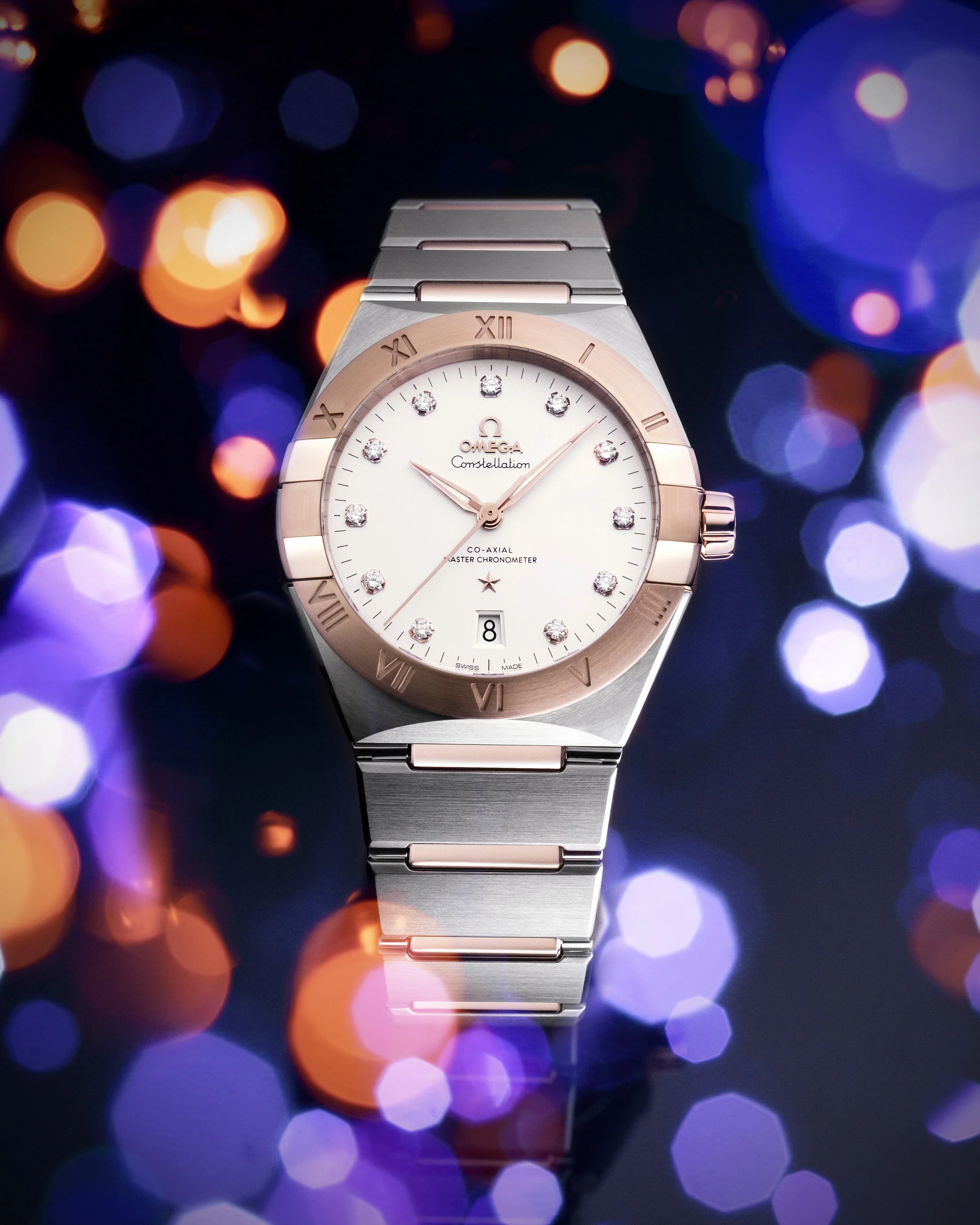 OMEGA 131.20.39.20.52.001 CONSTELLATION 39 mm, steel ‑ Sedna™ gold on steel - Image 5