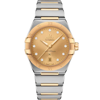 OMEGA 131.20.39.20.58.001 CONSTELLATION 39 mm, steel ‑ yellow gold on steel ‑ yellow g - Image 4