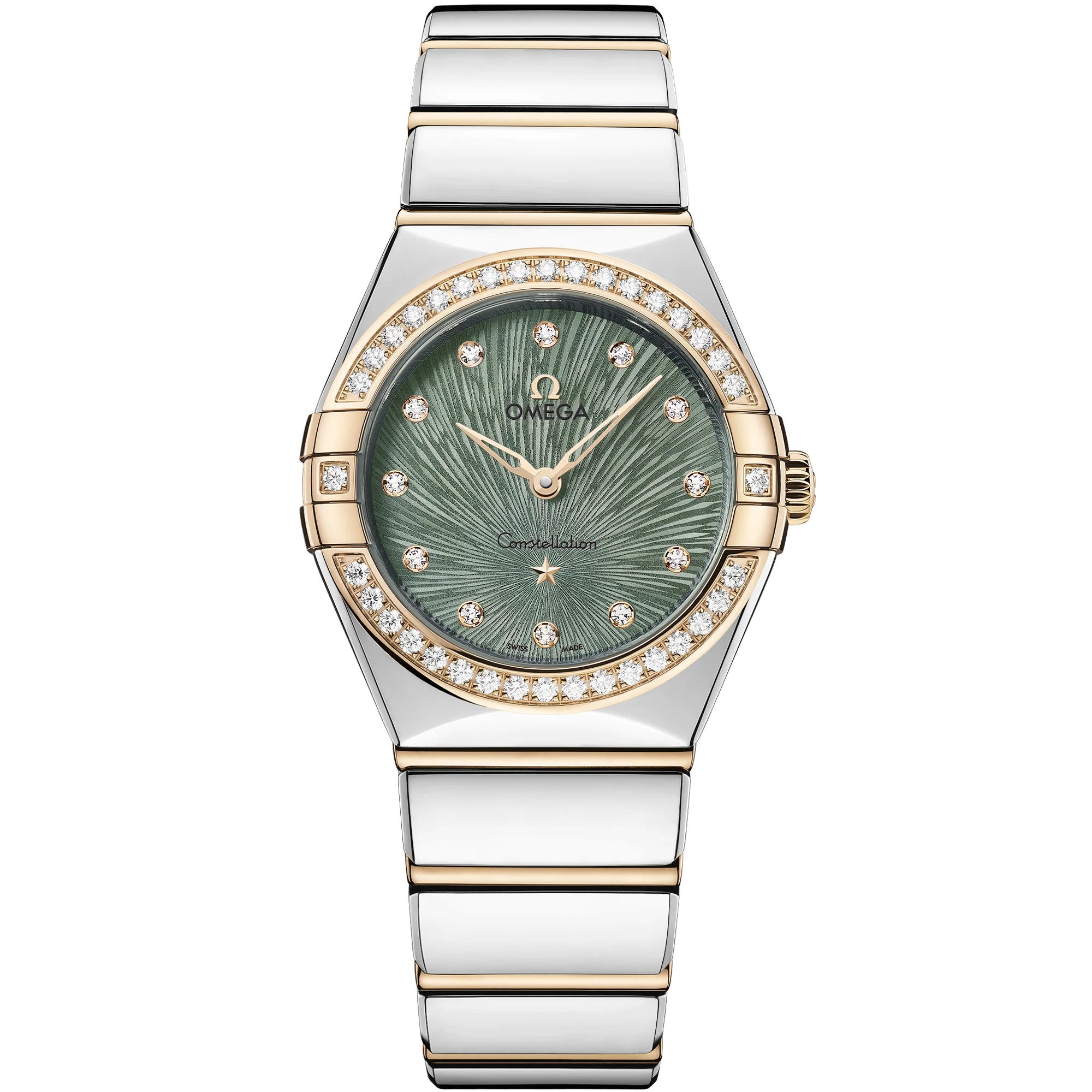 OMEGA 131.25.28.60.60.001 CONSTELLATION 28 mm, steel ‑ Moonshine™ gold on steel ‑ Moon