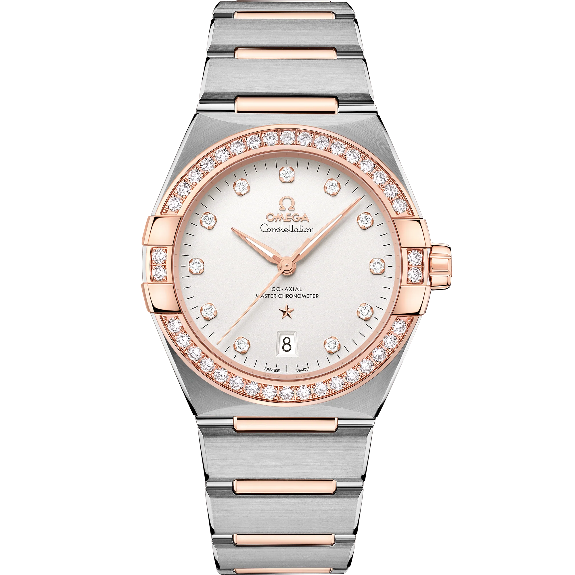 OMEGA 131.25.39.20.52.001 CONSTELLATION 39 mm, steel ‑ Sedna™ gold on steel