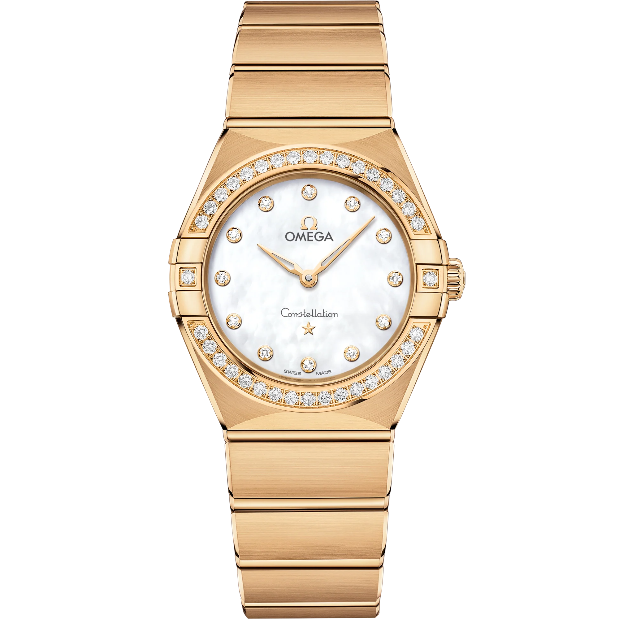 OMEGA 131.55.28.60.55.002 CONSTELLATION 28 mm, yellow gold on yellow gold