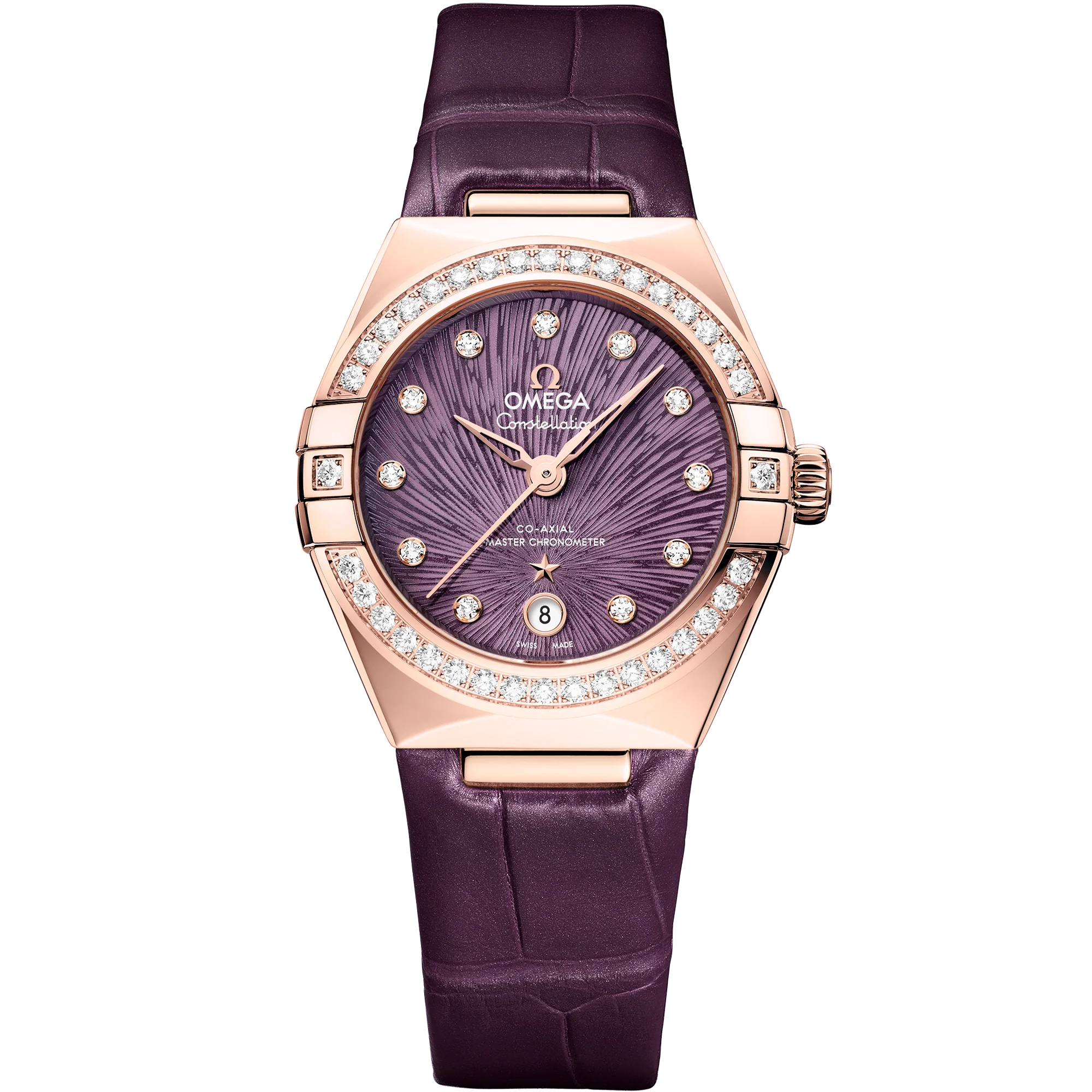 OMEGA 131.58.29.20.60.002 CONSTELLATION 29 mm, Sedna™ gold on alligator