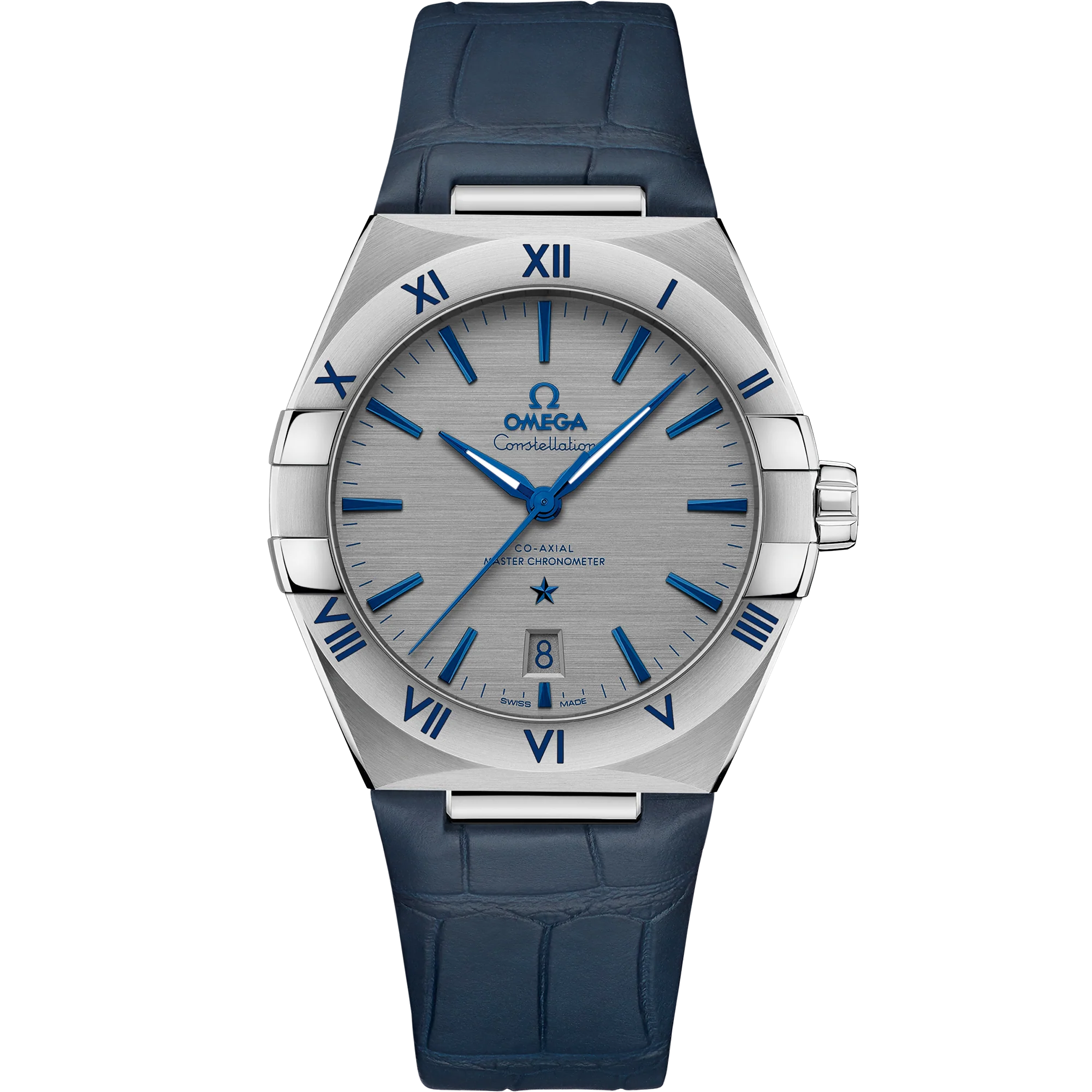 OMEGA 131.13.39.20.06.002 Luxury Automatic Watch - Stainless Steel Case - Blue Dial - Water Resistant - Swiss Movement