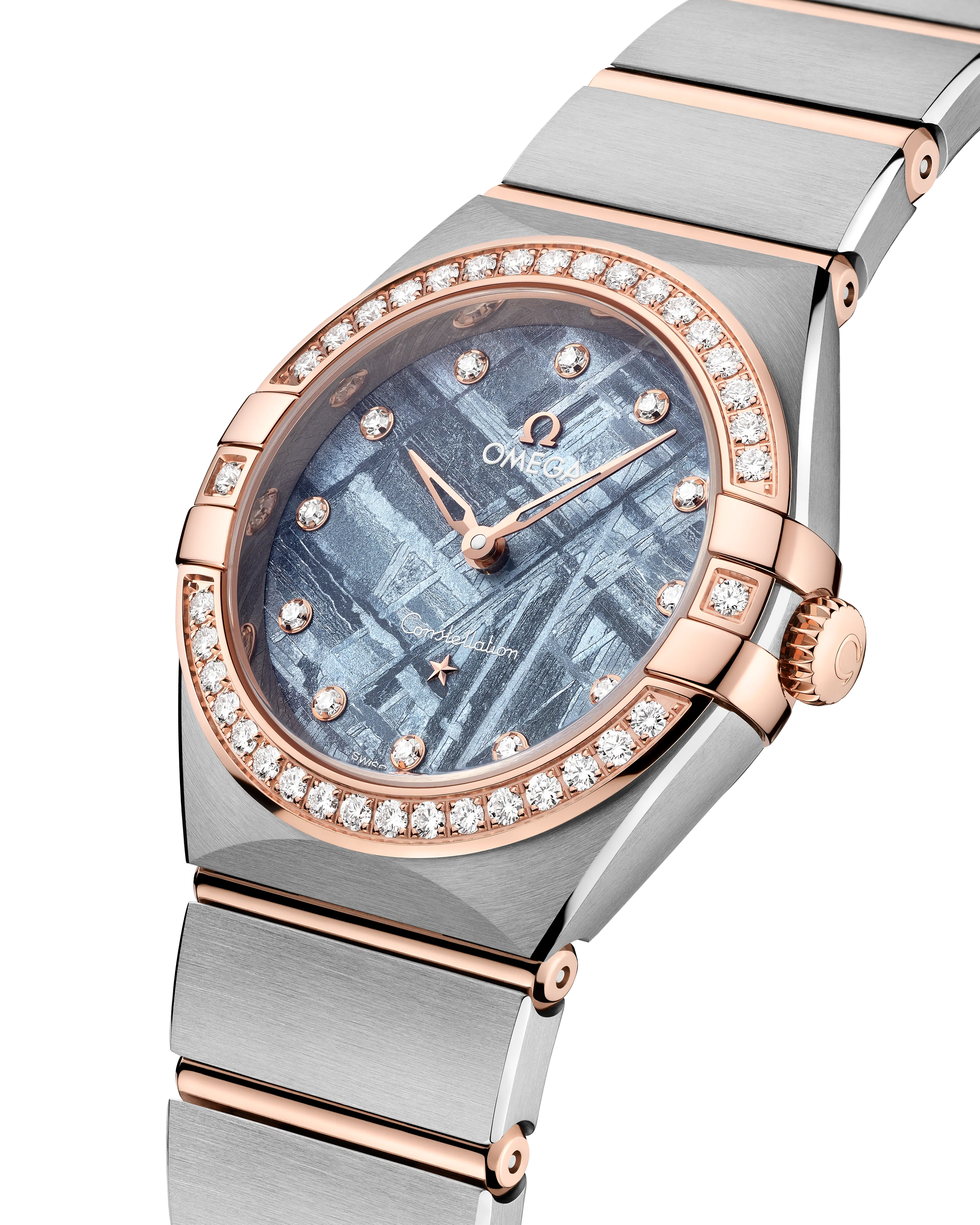 OMEGA 131.25.28.60.99.001 Elegant Women's Watch Swiss Automatic Movement 18K Gold Case Diamond Bezel - Image 5