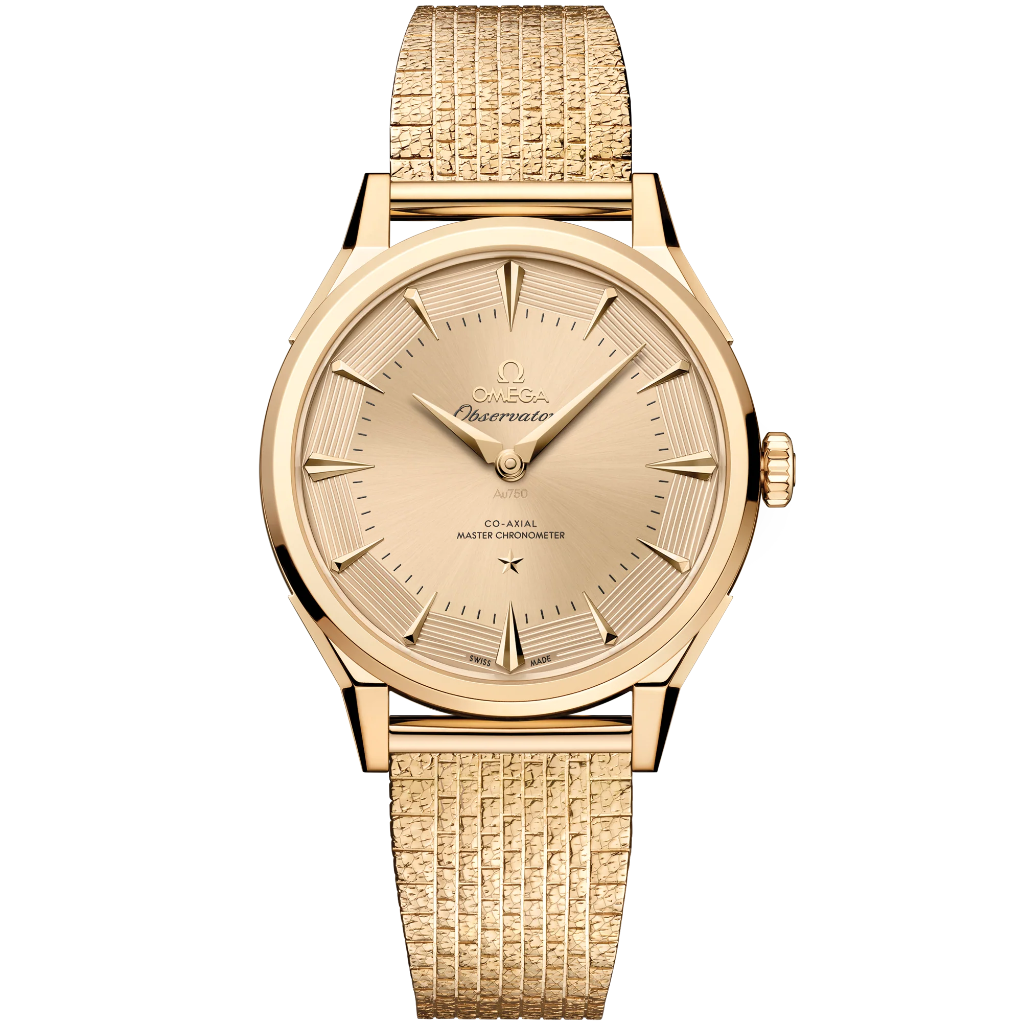 OMEGA 140.50.39.21.99.001 New Constellation Observatory 39.4 mm, Moonshine™ gold on Mo